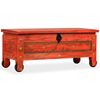 vidaXL Storage Chest Solid Mango Wood 101x39x42 cm Red
