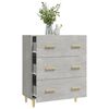 vidaXL Sideboard Concrete Grey 70x34x90 cm Engineered Wood