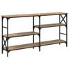 vidaXL Console Table Artisan Oak 150 x 29 x 76.5 cm Engineered Wood