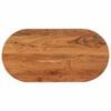 vidaXL Table Top 80x40x2.5 cm Oval Solid Wood Acacia