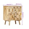 vidaXL Bedside Cabinet 40x30x50 cm Solid Mango Wood