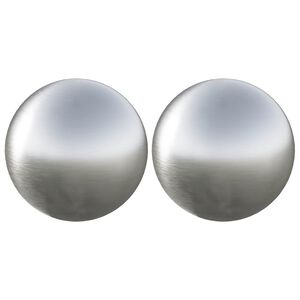 vidaXL Brushed Ball 2 pcs &Oslash; 15 cm Silver Stainless Steel 201
