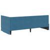 vidaXL Corner Bed Frame with Headboard Blue 90 x 190 cm Velvet