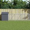 vidaXL Dog House with Roof Anthracite 117x1221x123 cm Galvanised Steel