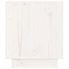 vidaXL Bedside Cabinet White 40x34x40 cm Solid Wood Pine