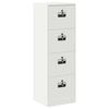 vidaXL Storage Cabinet 2 pcs White 80 x 40 x180 cm Cold-Rolled Steel