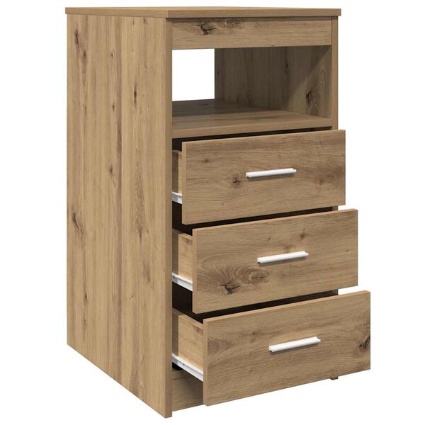vidaXL Drawer Cabinet Artisan Oak 40x50x76 cm Engineered Wood