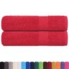vidaXL Bath Towels "FROGN" 2 pcs Red 100x150 cm 360 gsm