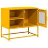 vidaXL TV Cabinet Mustard Yellow 68x39x60.5 cm Steel