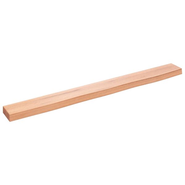 vidaXL Wall Shelf Light Brown 100x10x4 cm Treated Solid Wood Oak