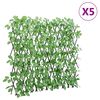 vidaXL Artificial Ivy Trellis Expandable 5 pcs Green 180x60 cm