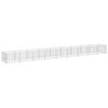 vidaXL Dog Kennel | Silver | Steel | Large | Locks | Dog Kennel | Rectangular