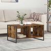 vidaXL Coffee Table Smoke Oak 80 x 50 x 40 cm Engineered Wood