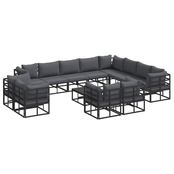 vidaXL Garden Sofa Set with Cushion 13 pcs