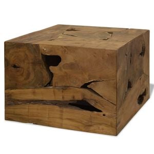 vidaXL Coffee Table | Brown | Genuine Teak | Medium | Coffee Table | Square