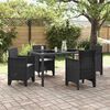 vidaXL Garden Chair 4 pcs Anthracite 53 x 49 x 85 cm PP