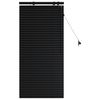 vidaXL Venetian Blind Black 55 x 130 cm 35 mm Solid Paulownia Wood