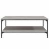 vidaXL Coffee Table Grey Sonoma 100x100x40 cm Engineered Wood