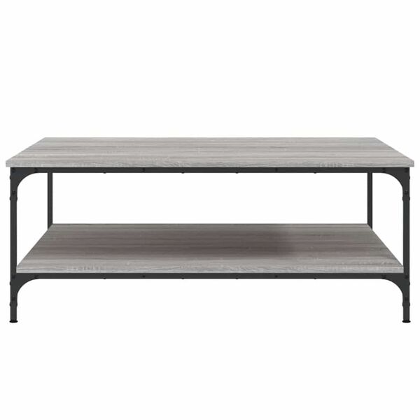 vidaXL Coffee Table Grey Sonoma 100x100x40 cm Engineered Wood