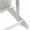 vidaXL Adirondack Chair White 82 x 74 x 92 cm HDPE