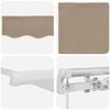 vidaXL Retractable Awning Beige 600 x 300 cm Polyester and Aluminium