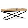 vidaXL Coffee Table | Brown | Solid mango wood | Standard | Removable Tray Top