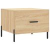 vidaXL Coffee Table Sonoma Oak 50x50x40 cm Engineered Wood