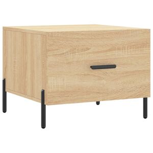 vidaXL Coffee Table Sonoma Oak 50x50x40 cm Engineered Wood