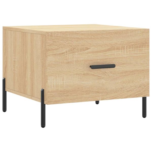 vidaXL Coffee Table Sonoma Oak 50x50x40 cm Engineered Wood