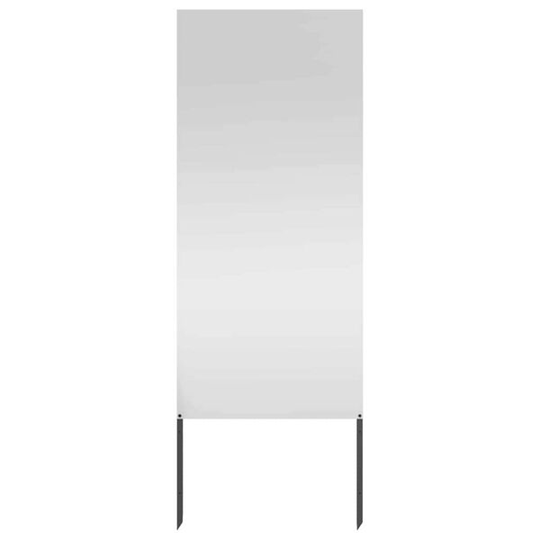 vidaXL Garden Privacy Screen Silver 50 x 140 cm Galvanised steel
