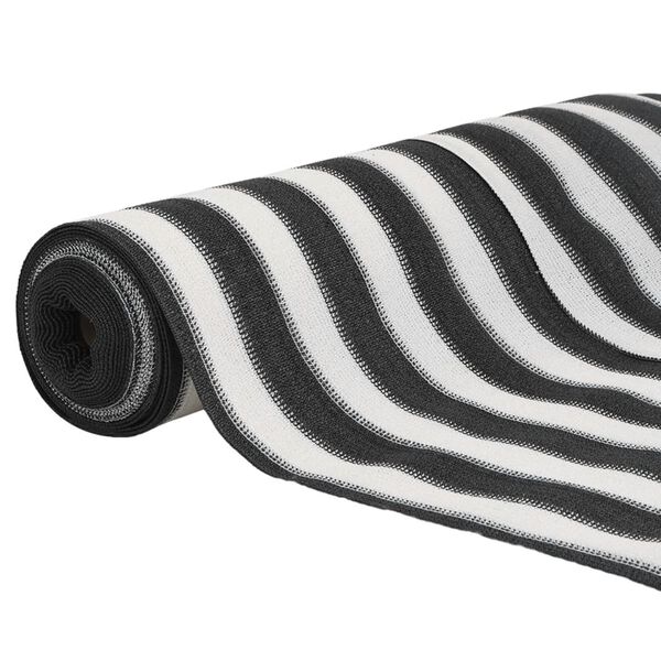 vidaXL Privacy Net Anthracite and White 1.8x25 m HDPE 75 g/m&sup2;