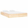 vidaXL Bed Frame without Mattress Solid Wood 120x190 cm Small Double Small Double
