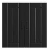vidaXL Kitchen Wall Cabinet Lucca Black Engineered Wood