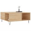 vidaXL Coffee Table Sonoma Oak 80x80x36.5 cm Engineered Wood