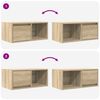 vidaXL TV Cabinets 2 pcs Sonoma Oak 60x31x25.5 cm Engineered Wood