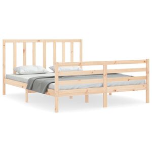 vidaXL Bed Frame without Mattress 160x200 cm Solid Wood Pine