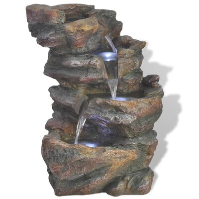 vidaXL Indoor Fountain with LED Light Poly-resin