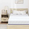 vidaXL Mattress White and Blue 90 x 190 cm Gel-Infused Foam