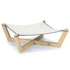 Designed by Lotte Cat Wooden Hammock Gaia 51x51x18.5 cm Grey