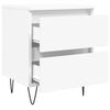 vidaXL Bedside Cabinet White 40x35x50 cm Engineered Wood