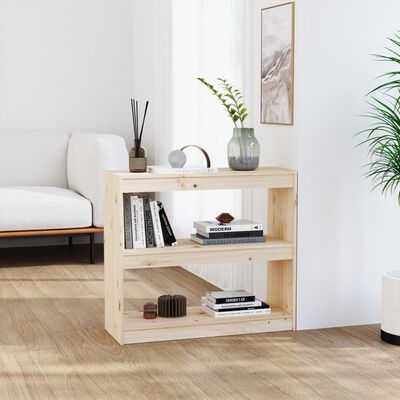 vidaXL Book Cabinet/Room Divider 80x30x71.5 cm Solid Wood Pine