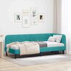 vidaXL Corner Bed Frame with Headboard Turquoise 80 x 200 cm Velvet