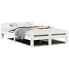 vidaXL Bed Frame without Mattress White 135x190 cm Solid Wood Pine