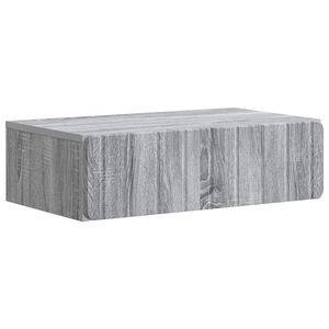 vidaXL Wall-Mounted Side Table Grey Sonoma 59 x 34.5 x 17 cm