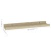 vidaXL Wall Shelves 2 pcs Sonoma Oak 40x9x3 cm