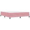 vidaXL Box Spring Bed with Mattress Pink 180 x 220 cm Fabric