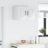 vidaXL Kitchen Cabinet Kalmar 2 pcs High Gloss White 30 x 31 x 40 cm