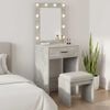 vidaXL Dressing Table Concrete grey 50 x 41 x 135 cm Engineered wood