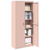 vidaXL Storage Cabinet 2 pcs Pink 90 x 40 x 200 cm Steel