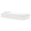 vidaXL Bed Frame without Mattress White Solid Wood 90x200 cm